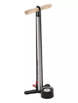 LEZYNE floor bicycle pump STEEL FLOOR DRIVE ABS-1 PRO CHUCK 220psi silver LZN-1-FP-SFLDR-V706