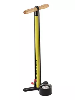 LEZYNE floor bicycle pump STEEL FLOOR DRIVE ABS-1 PRO CHUCK 220psi yellow LZN-1-FP-SFLDR-V716