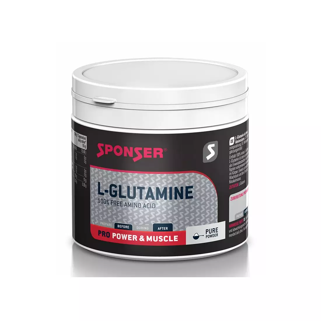 Pure glutamine SPONSER L-GLUTAMINE 100% PURE can 350g 