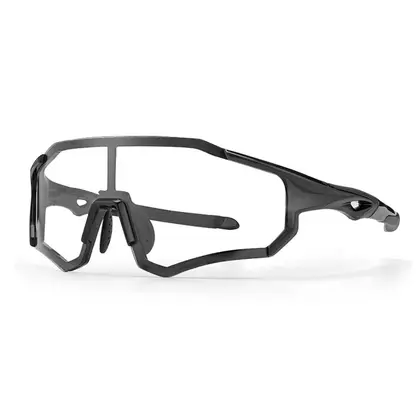Rockbros 10181 bicycle / sports glasses with photochrome black