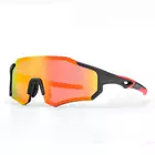 Rockbros 10182 bicycle sports glasses with polarized black-red