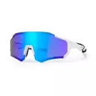 Rockbros 10183 bicycle / sports glasses with polarized white