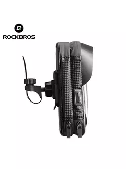 Rockbros Waterproof phone bag up to 6,2&quot; for handlebar/stem, black B31-BK