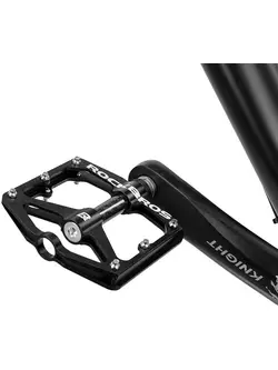 Rockbros aluminium platform pedals Carbon, black 2017-12EBK