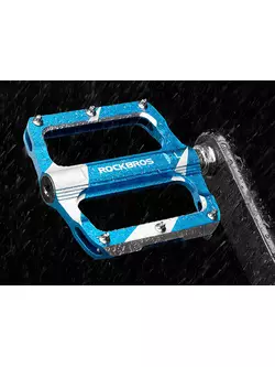 Rockbros platform pedals aluminium, blue K306-BL