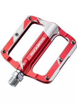 Rockbros platform pedals aluminium, red K306-RD