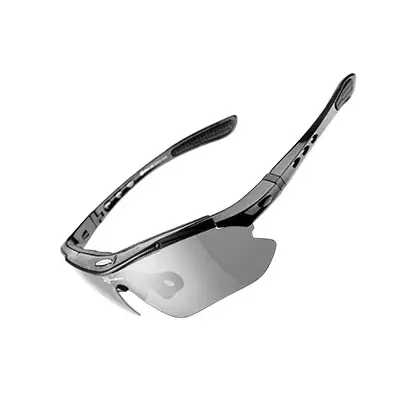 Rockbros sports glasses with photochrome + correction insert black 10143