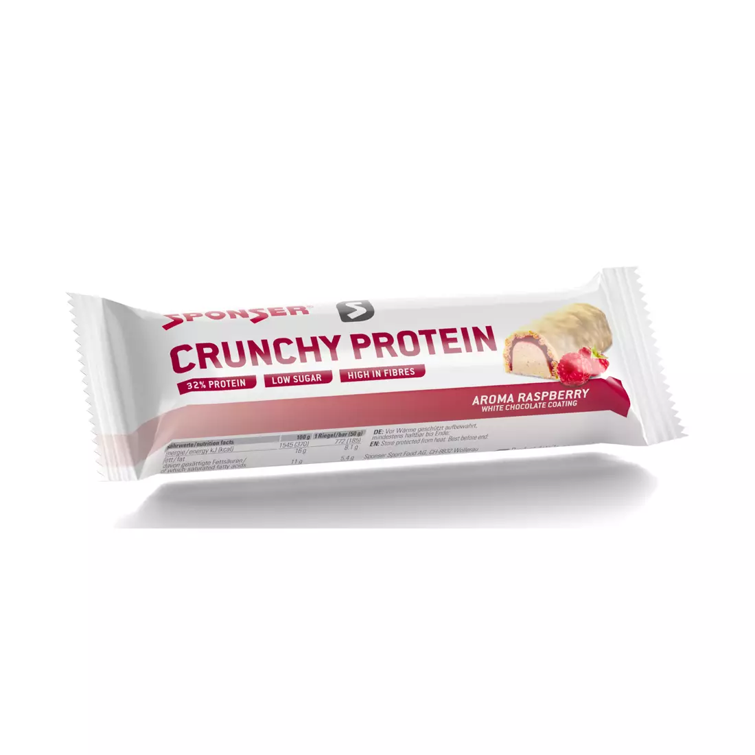 SPONSER ﻿protein bar CRUNCHY PROTEIN BAR raspberry (12 x 50g) SPN-80-496