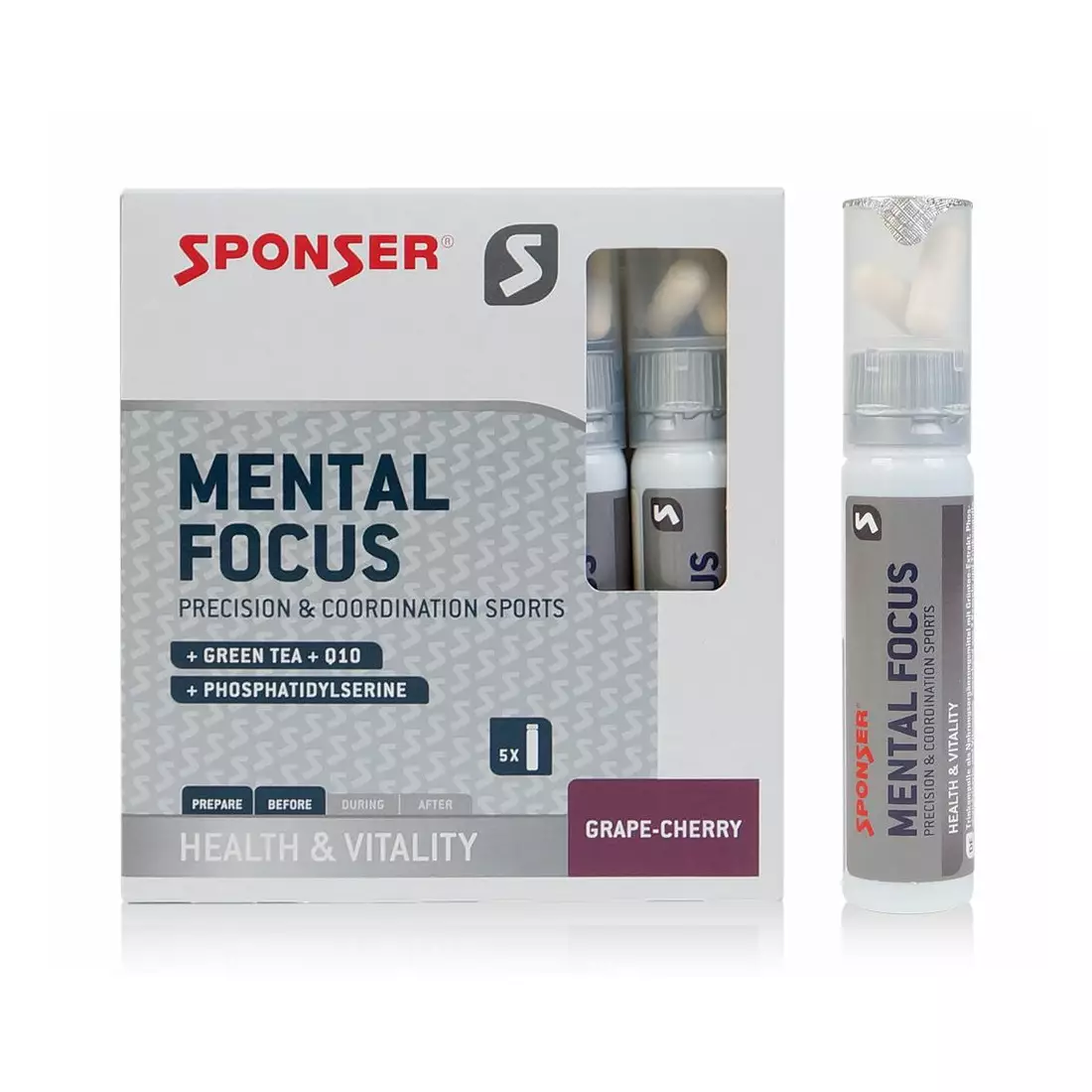 Set SPONSER MENTAL FOCUS in ampoules (a box of 5 x 25ml + 10 tablets)