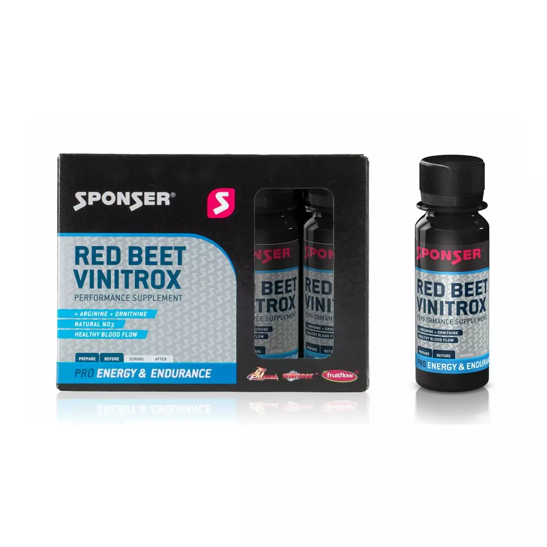 Supplement for maintaining proper platelet aggregation SPONSER RED BEET VINITROX (box of 4 x 60 ml bottles)