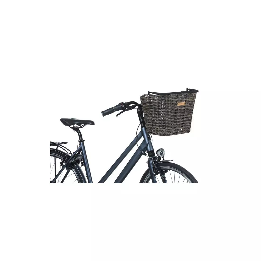 BASIL BREMEN RATTAN LOOK KF bicycle handlebar basket, nature brown 