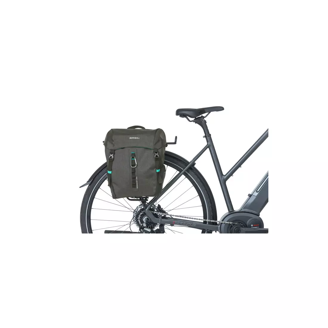 BASIL rear bicycle pannier DISCOVERY 365D M 9L black melee BAS-18043