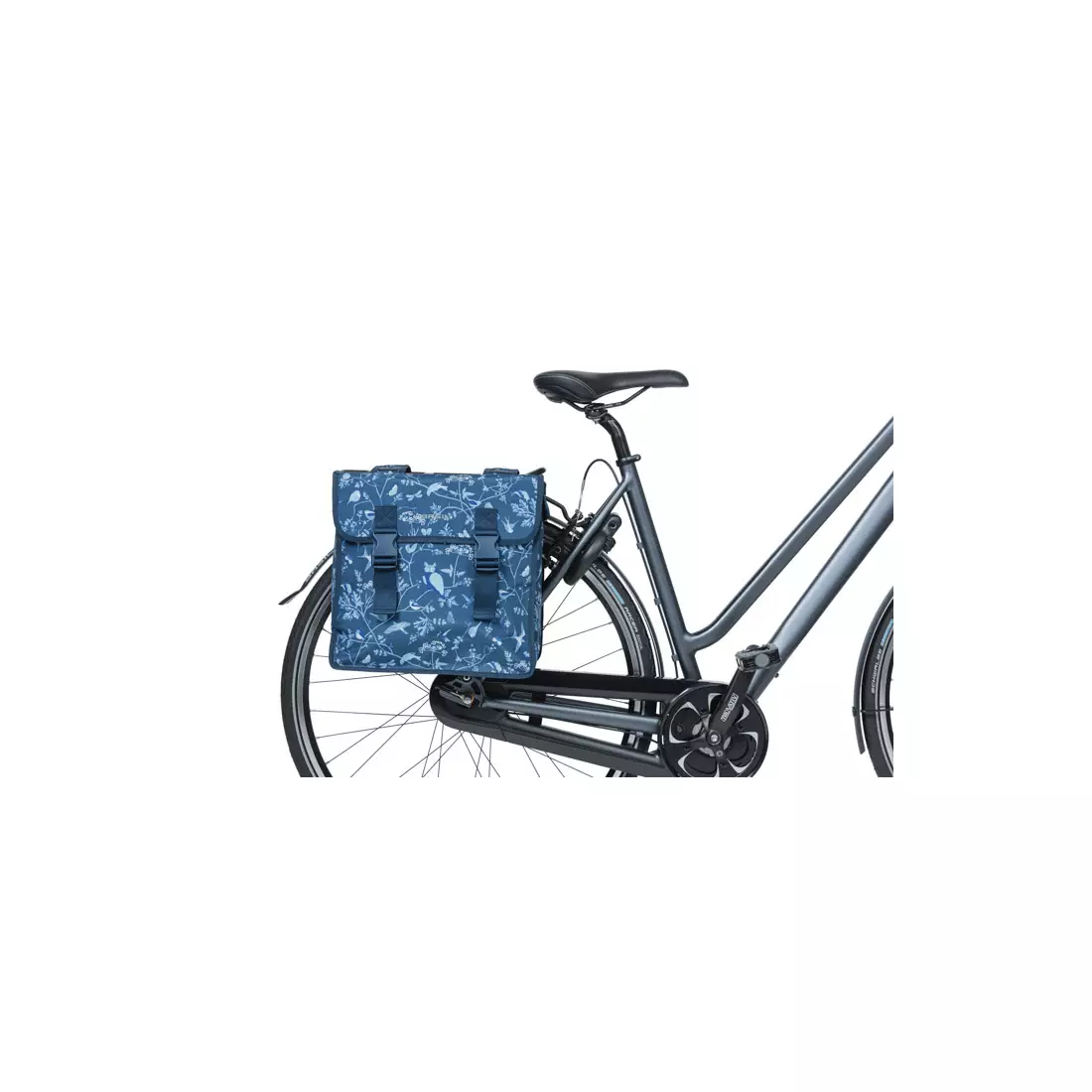 BASIL rear bicycle panniers WANDERLUST DOUBLE BAG 35L indigo blue 18089