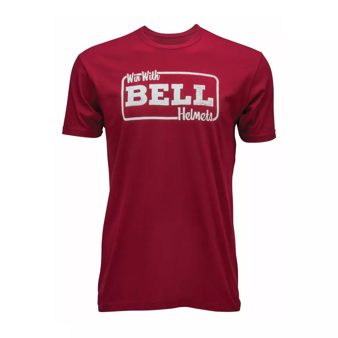 BELL men's t-shirt with short sleeves PREMIUM TEE WIN WITH THE BELL cardinal red BEL-7093676