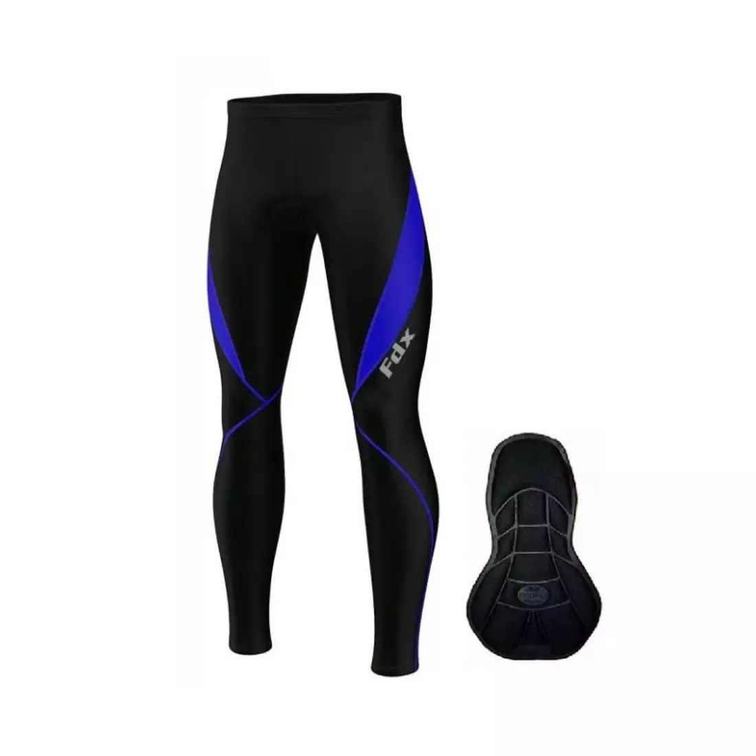 FDX 1820 Men's cycling shorts, black-blue
