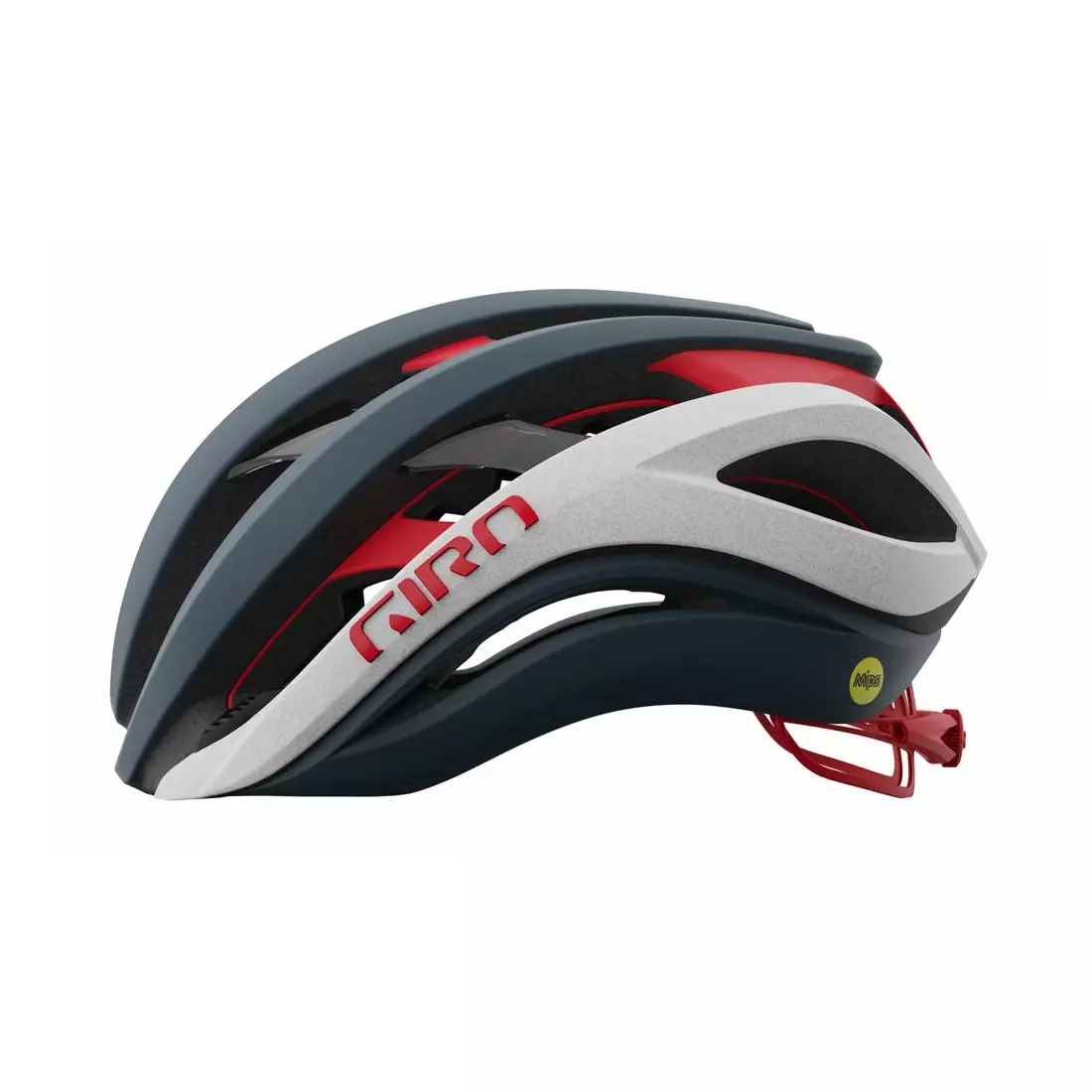 GIRO road bike helmet AETHER SPHERICAL MIPS matte portaro gray white red GR-7129107