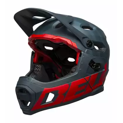 BELL bike helmet full face SUPER DH MIPS SPHERICAL matte blue crimson BEL-7127501