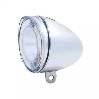 Lampka przednia SPANNINGA SWINGO XB 10luxów/ 50 lumenów + baterie chrom (NEW)SNG-H123108