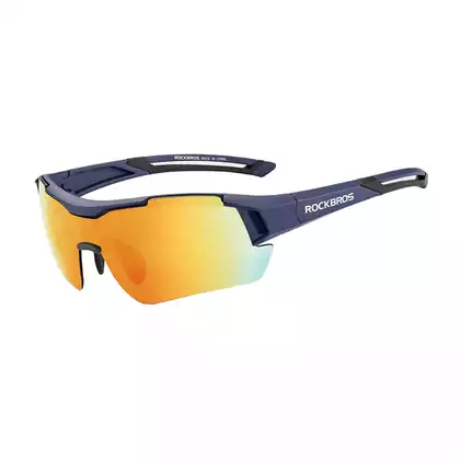 Rockbros 10118 bicycle sports glasses with polarized black-blue 
