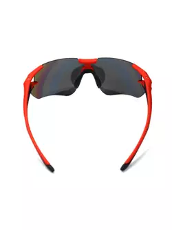 Rockbros 10128 bicycle sports glasses with polarized black-red 
