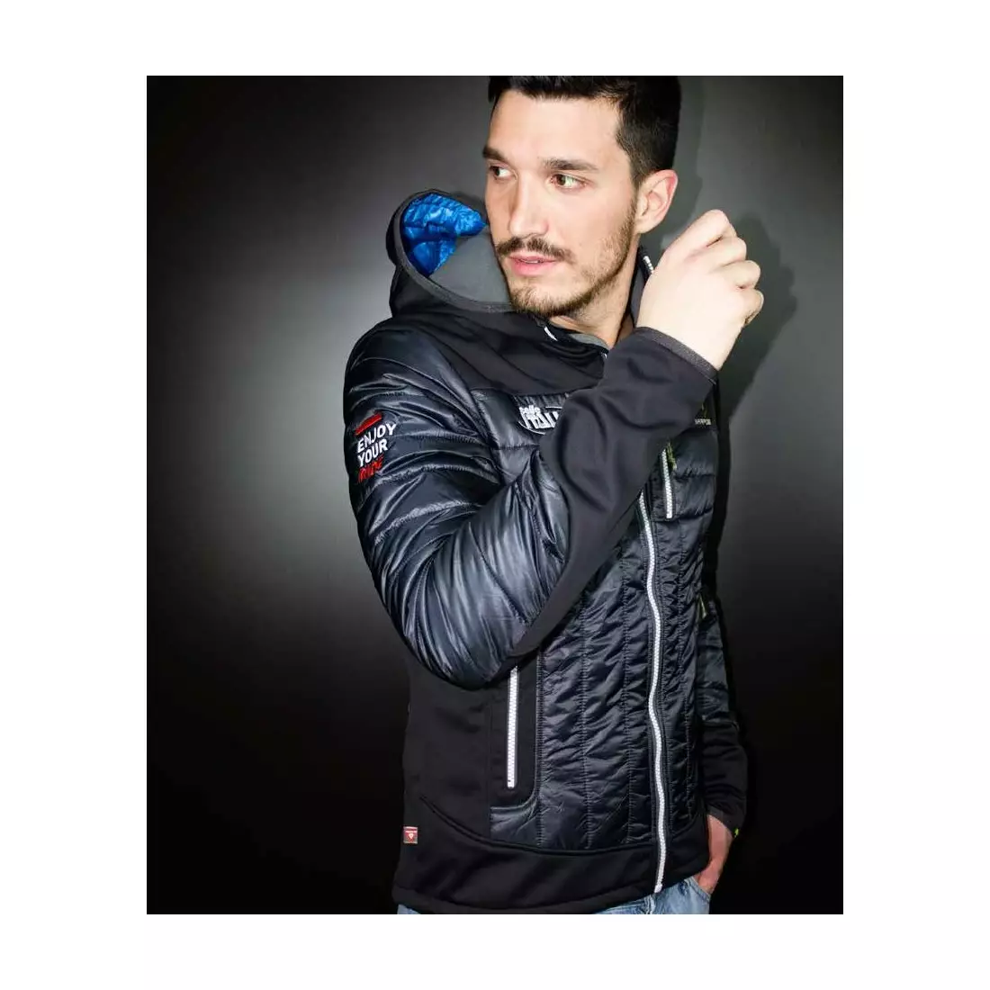 SELLE ITALIA men's jacket KARPOS black SIT-98541L0000011