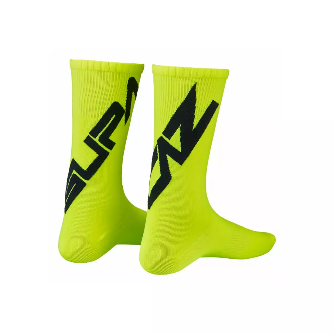 SUPACAZ cycling socks TWISTED neon yellow SX-54S