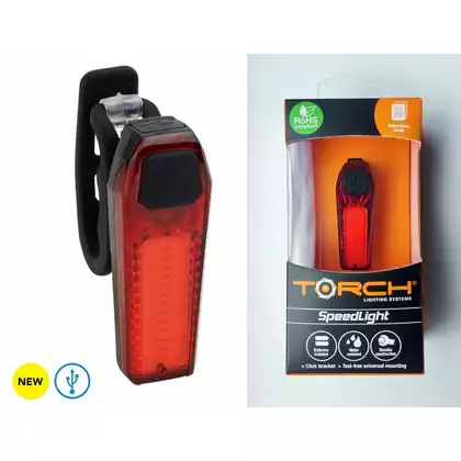 TORCH front bicycle lamp SPEEDLIGHT 55004 usb black 