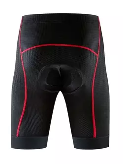 WOSAWE BL111-R men's cycling shorts, no suspenders, gel liner, black/red