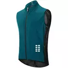 WOSAWE BL221-Q men's windproof cycling vest with mesh back, blue