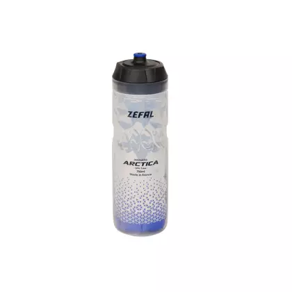 ZEFAL bicycle thermal water bottle ARCTICA 75 silver/blue 0,75L ZF-1671