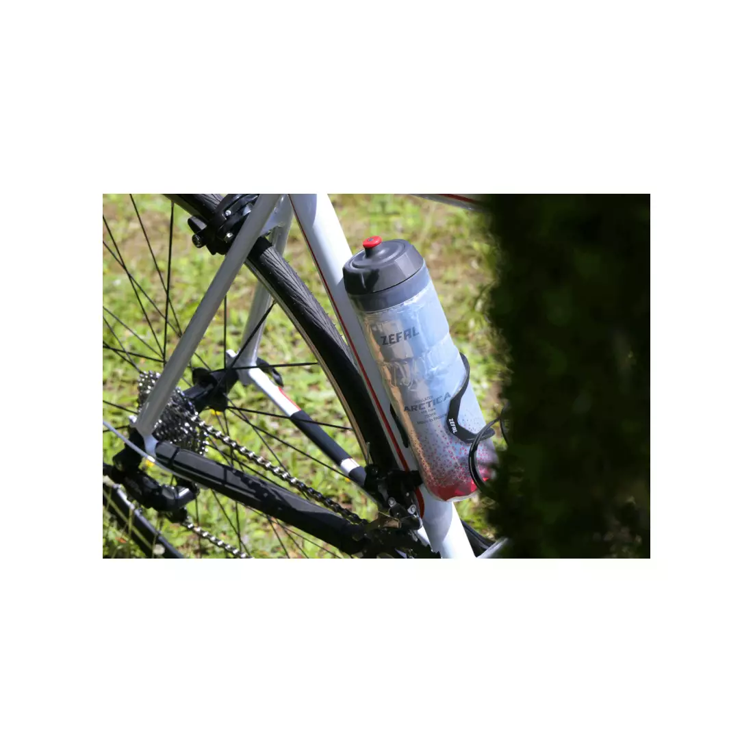ZEFAL bicycle thermal water bottle ARCTICA 75 silver/caraibean blue 0,75L ZF-1672