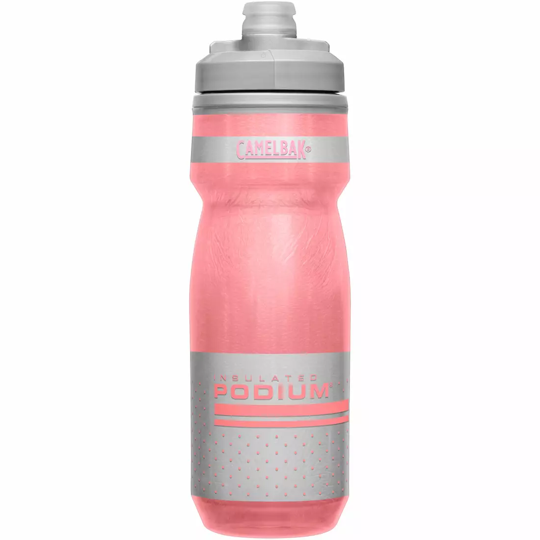 CamelBak bicycle water bottle podium chill 620ml reflective pink