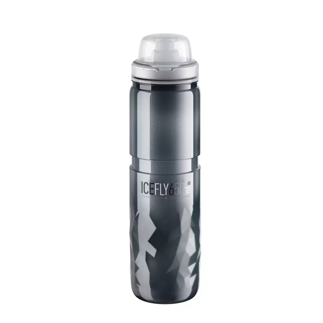 ELITE ICE FLY thermal bicycle bottle 650 ml, gray