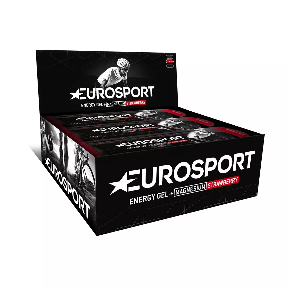 EUROSPORT energy gel NUTRITION strawberry +magnesium 40g 20 pieces E0028