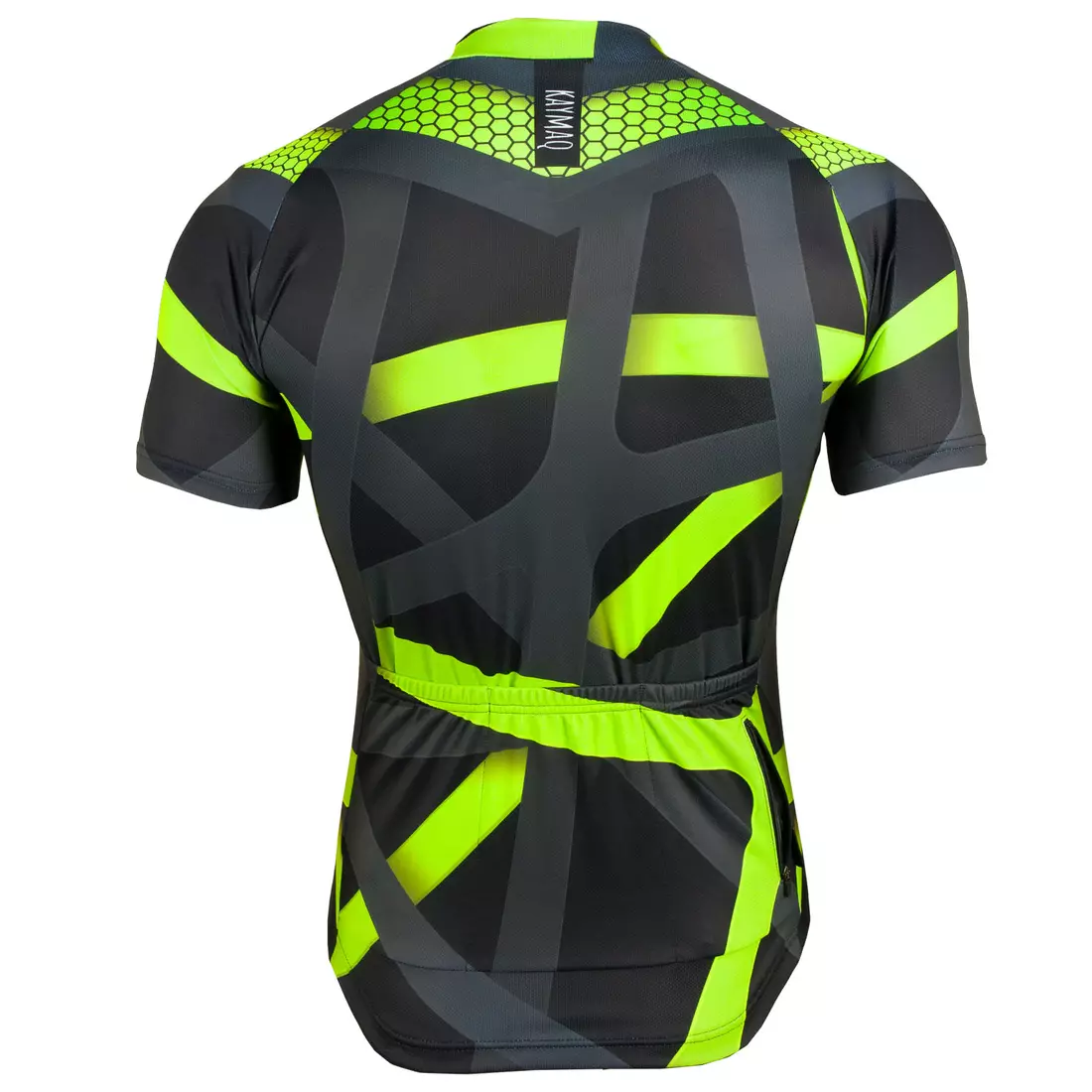 KAYMAQ DESIGN M36 men's cycling jersey, fluo yellow