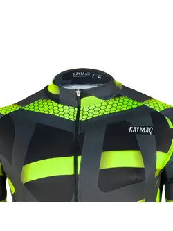 KAYMAQ DESIGN M36 men's cycling jersey, fluo yellow