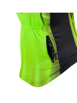 KAYMAQ DESIGN M37 men's cycling jersey, fluo green