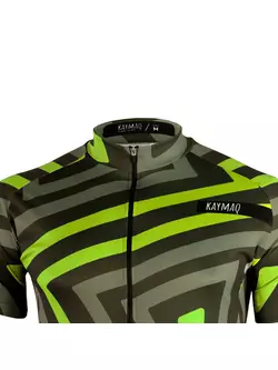 KAYMAQ DESIGN M41 men's cycling jersey, fluo yellow