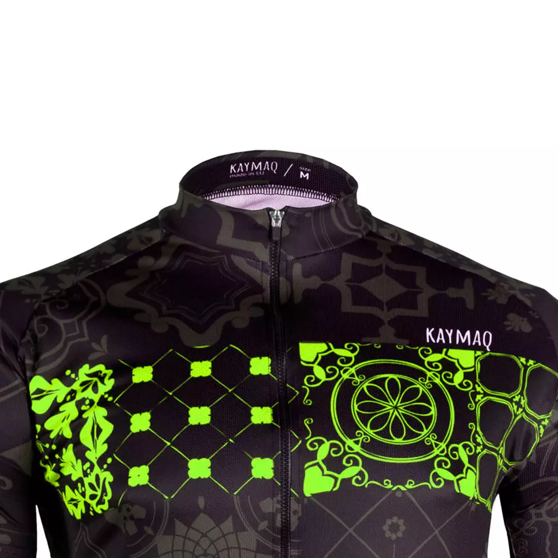 KAYMAQ DESIGN M59 men's cycling jersey, fluo yellow