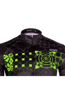 KAYMAQ DESIGN M59 men's cycling jersey, fluo yellow