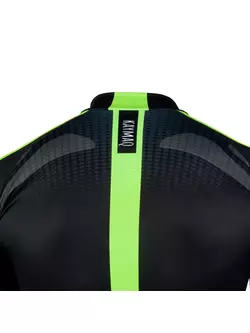 KAYMAQ DESIGN M63 men's cycling jersey, fluo yellow