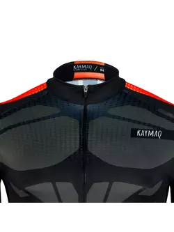 KAYMAQ DESIGN M63 men's cycling jersey, red