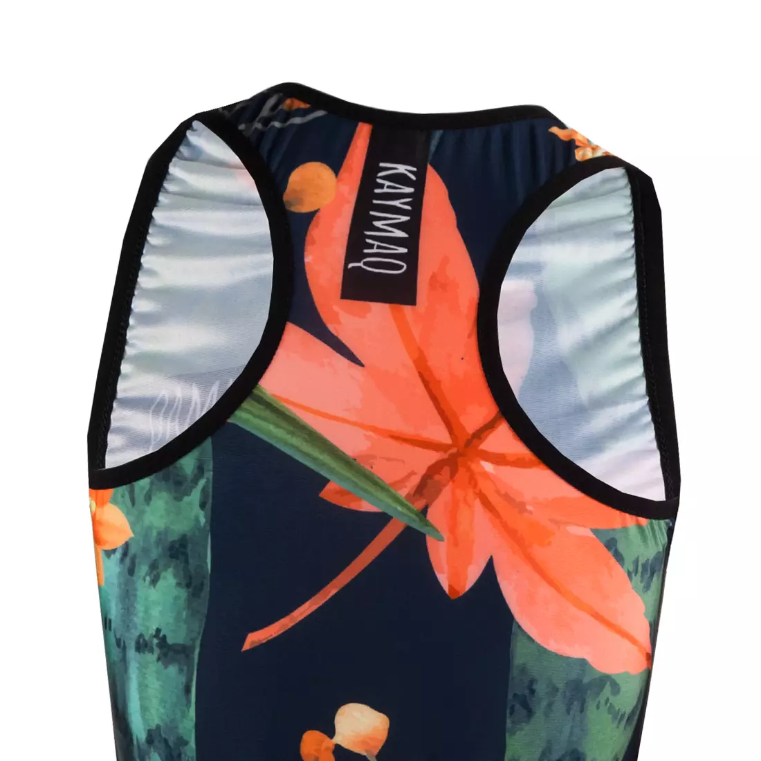 KAYMAQ DESIGN W13 women's sleeveless cycling t-shirt