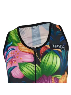 KAYMAQ DESIGN W14 women's sleeveless cycling t-shirt