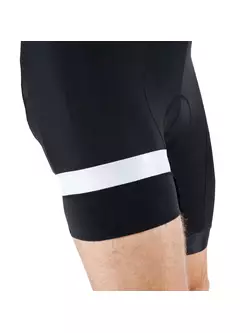 [Set] KAYMAQ DESIGN men's insulated cycling shorts with braces KYBT34, black + DEKO insulated bicycle legs D-ROBAX, black