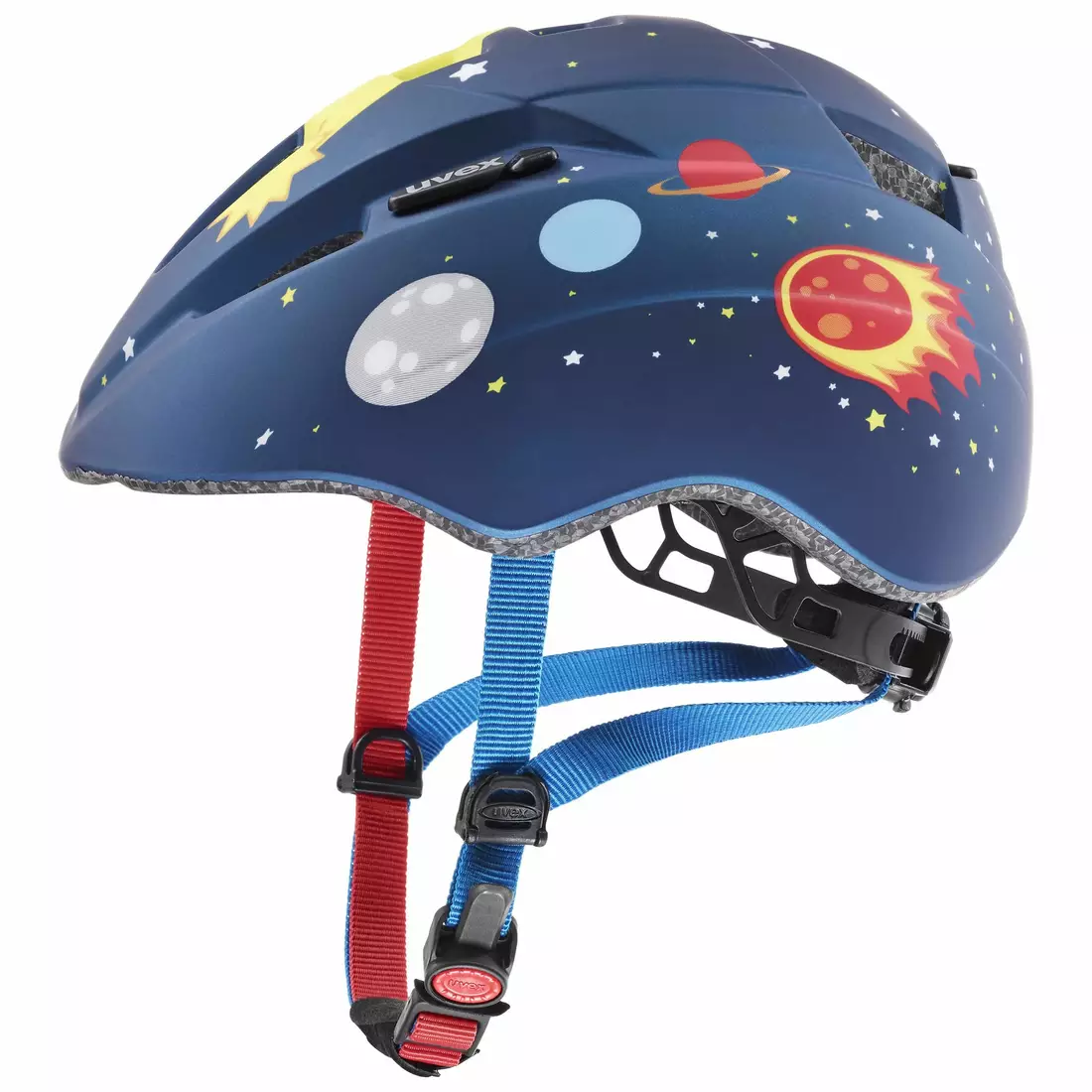 UVEX children's bicycle helmet Kid 2 CC dark blue rocket matt