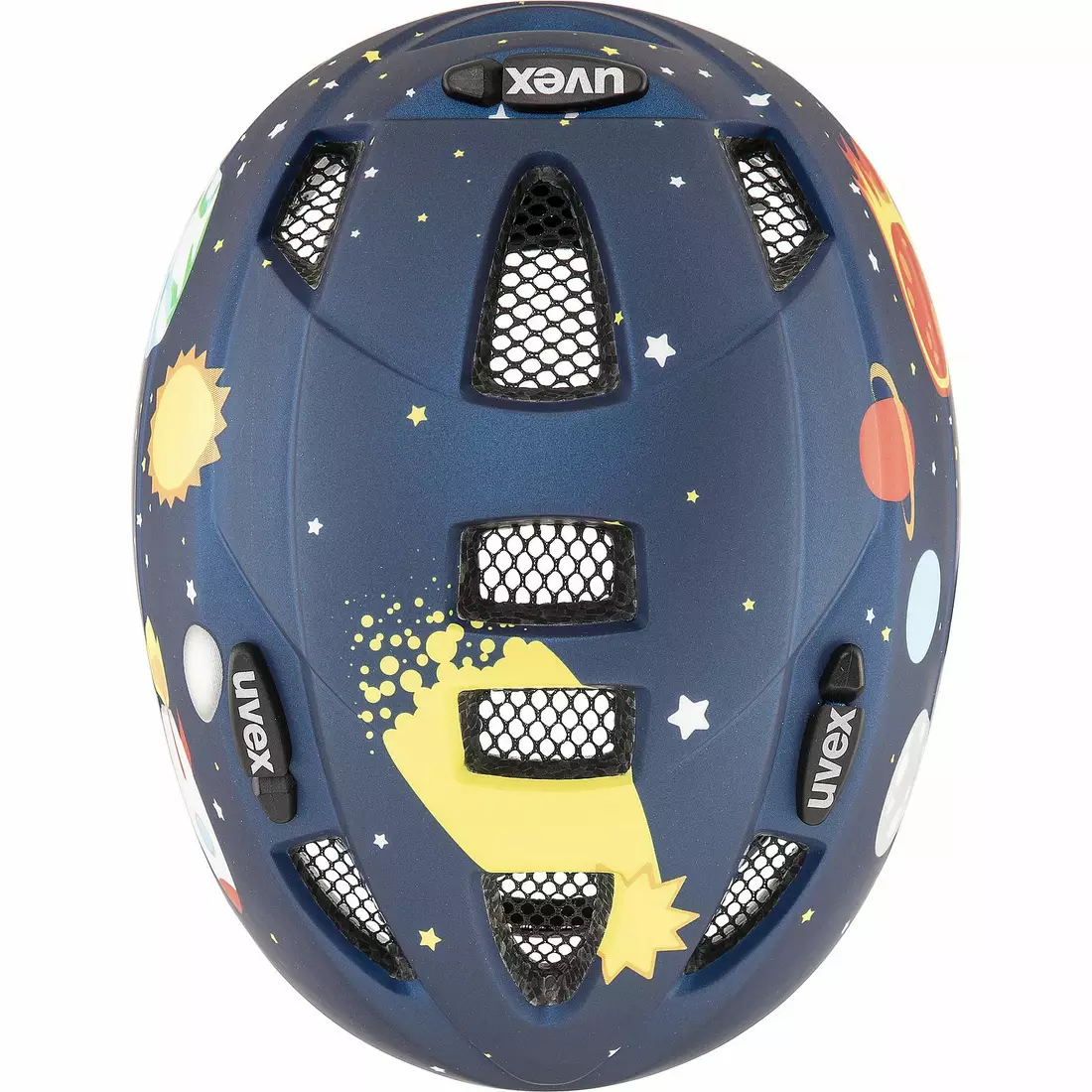 UVEX children's bicycle helmet Kid 2 CC dark blue rocket matt