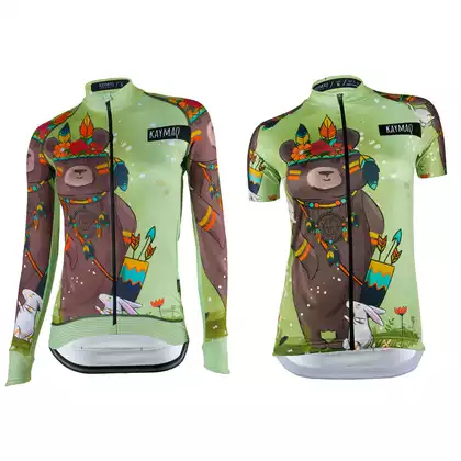 [Zestaw] KAYMAQ DESIGN W12 Women's cycling short sleeve jersey + KAYMAQ DESIGN W12 women's cycling jersey 17.017.0.11L3 