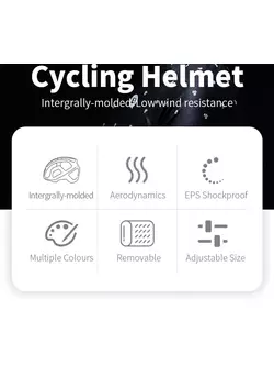 Rockbros Road bike helmet, red HC-58RB