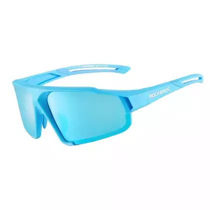 Rockbros SP216BB bicycle / sports glasses with polarized lens blue